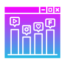 medios de comunicación social icon