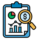 investigación financiera icon