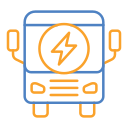 autobús eléctrico icon