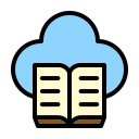 biblioteca en la nube icon