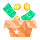 caja de dinero icon