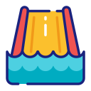 Water slide icon