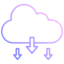 descarga en la nube icon