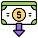 dólar abajo icon