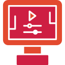 gráfico en movimiento icon