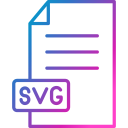 formato de archivo svg icon