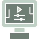 gráfico en movimiento icon