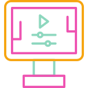 gráfico en movimiento icon