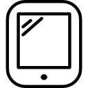 schermo del tablet icona