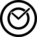 círculos con marca de verificación icon