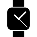 reloj de pulsera cuadrado icon