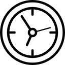 reloj de tiempo circular icon