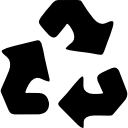 dibujar flechas de reciclaje icon