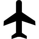 vliegend vliegtuig bovenaanzicht icoon