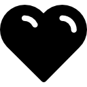 símbolo en forma de corazón icon