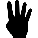 quatro dedos na mão 