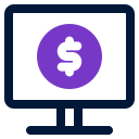 dinero digital icon