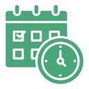 calendario de horarios icon