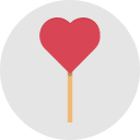 piruleta de corazon icon