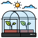 Green house icon