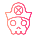 calavera pirata icon