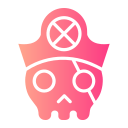 calavera pirata icon