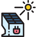 Panel solar icon