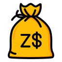 dólar de zimbabwe icon