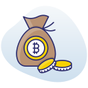 bolsa de bitcoins icon