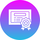졸업 증서 icon