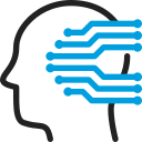 tecnología de inteligencia artificial icon