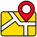 papel de mapa icon