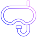 Diving goggles icon