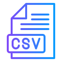 archivo csv icon