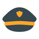 sombrero de policia icon