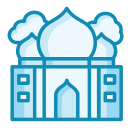 taj mahal icon