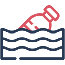 la contaminación del agua icon