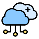 nube híbrida icon