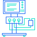 máquina de ecg