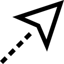 flecha diagonal icon