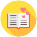 libro romantico icon