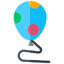 cumpleaños y fiesta con globos. icon