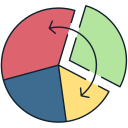 gráfico circular icon