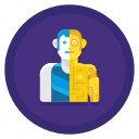 robot humanoide icon