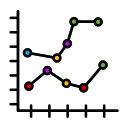 gráfico de linea icon