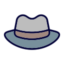 sombrero de fieltro icon