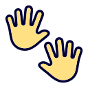 impresión de la mano icon