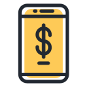 dinero digital icon