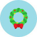 corona de navidad icon