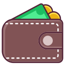 dinero de billetera icon